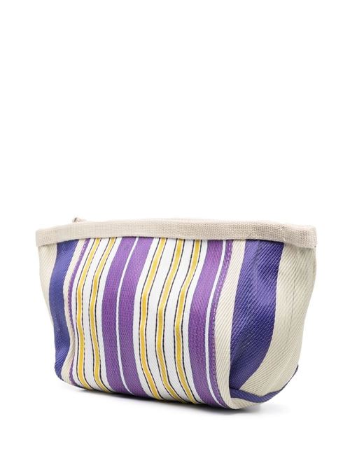 Purple/multicolour vertical stripe clutch ISABEL MARANT | PO0001FAA1X17MMUPU